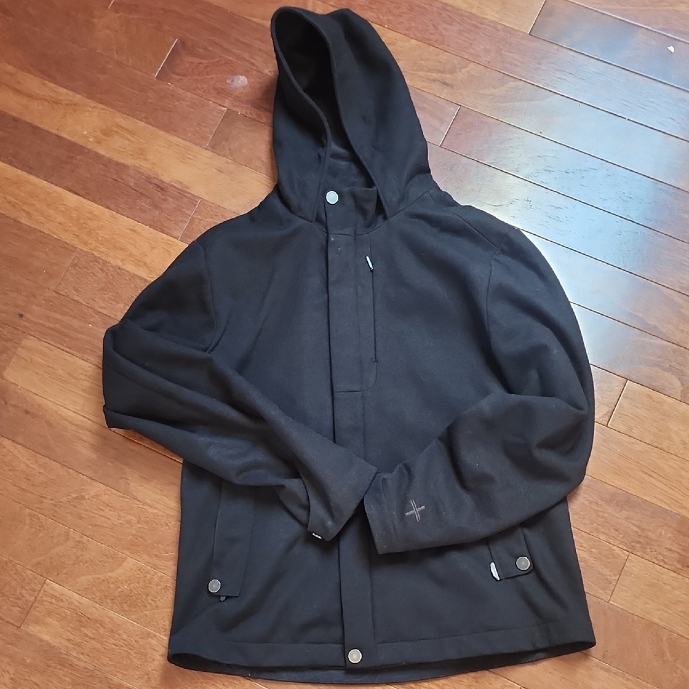 ICEBREAKER Black Hooded Jacket